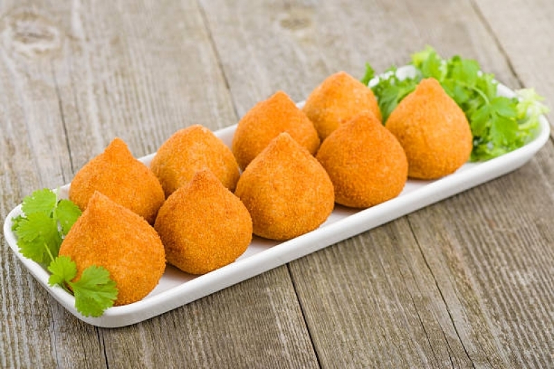 Coxinha Mini Valores Socorro - Mini Coxinha Congelada