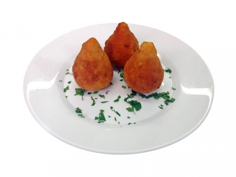 Mini Coxinha Catupiry Brooklin Paulista - Mini Coxinha para Aniversário