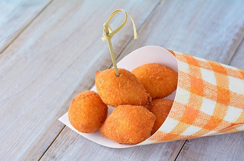 Mini Coxinha Frango Alphaville - Coxinha Mini