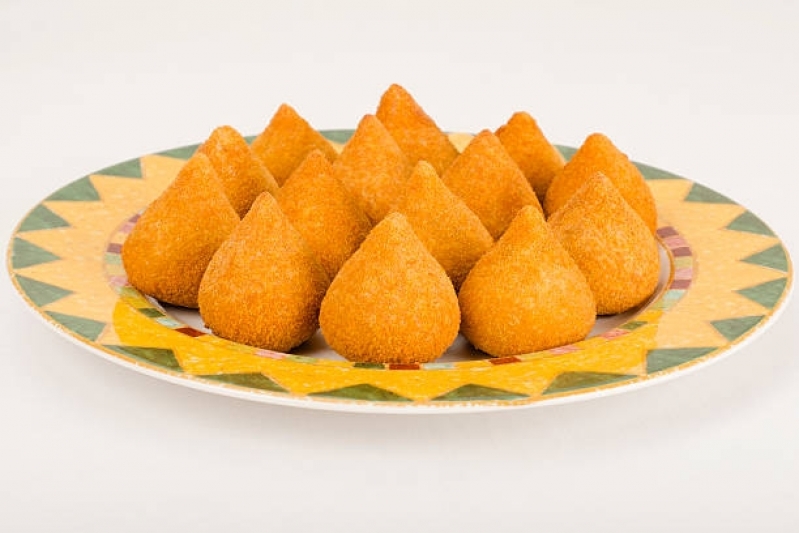 Mini Coxinha para Aniversário Campo Limpo - Mini Coxinha Catupiry