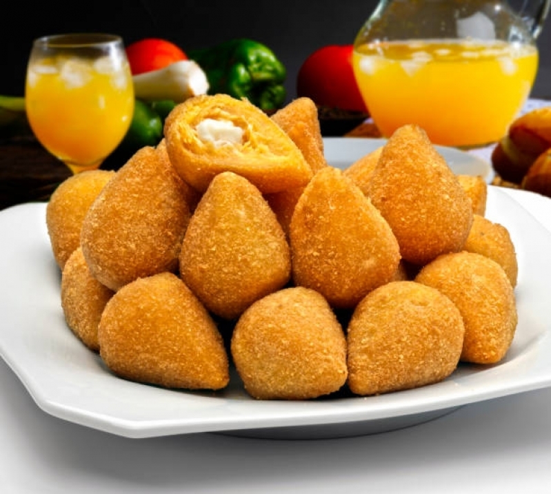 Mini Coxinhas Frita Caieiras - Mini Coxinha